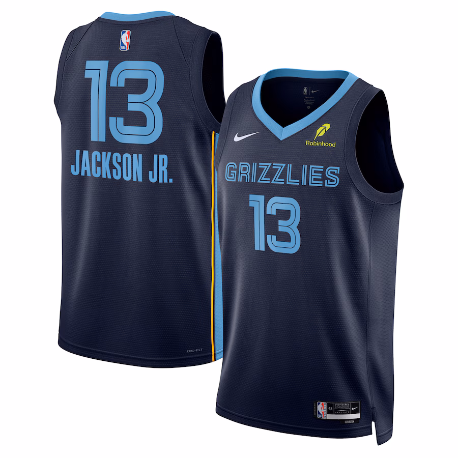 Jaren Jackson Jr., Grizzlies de Memphis, Édition Icône, Bleu Marine