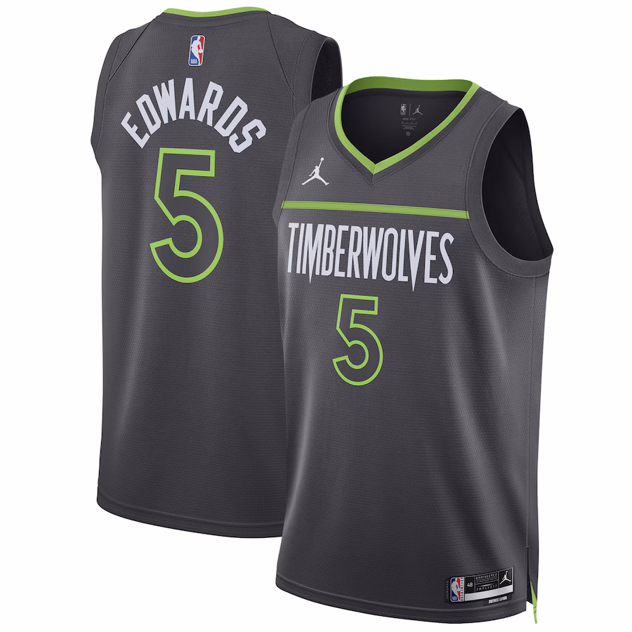 Anthony Edwards Minnesota Timberwolves Statement Edition Grey