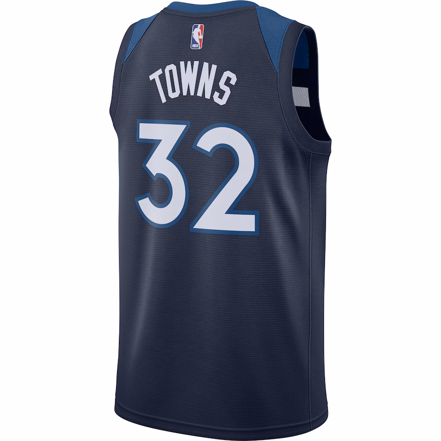 Karl Anthony Towns, Minnesota Timberwolves, Icon Edition, Navy Blue