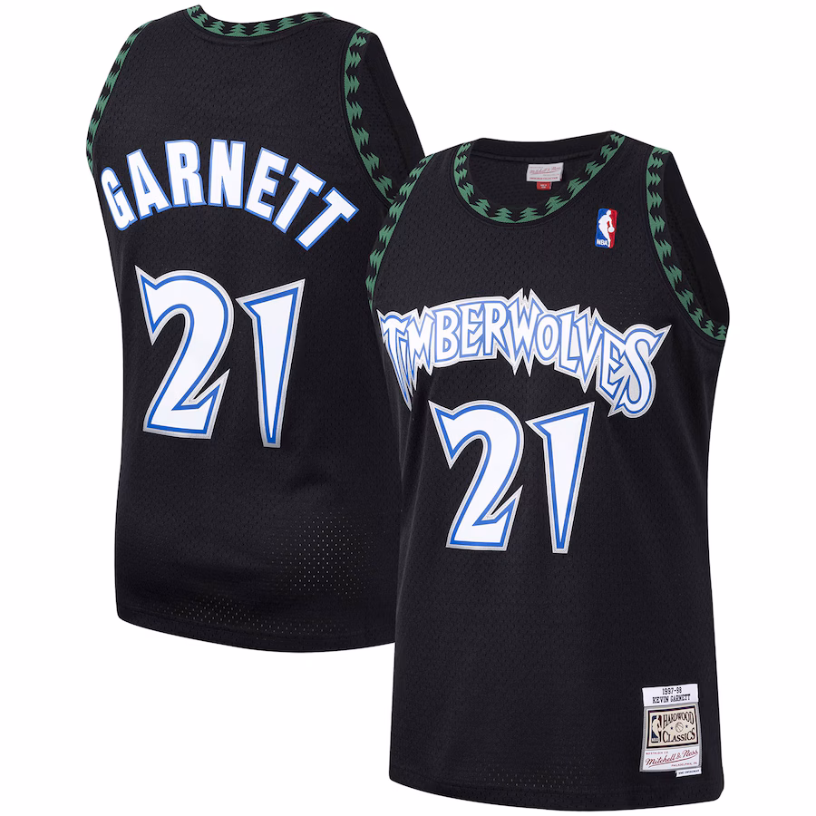 Kevin Garnett Minnesota Timberwolves Black Jersey