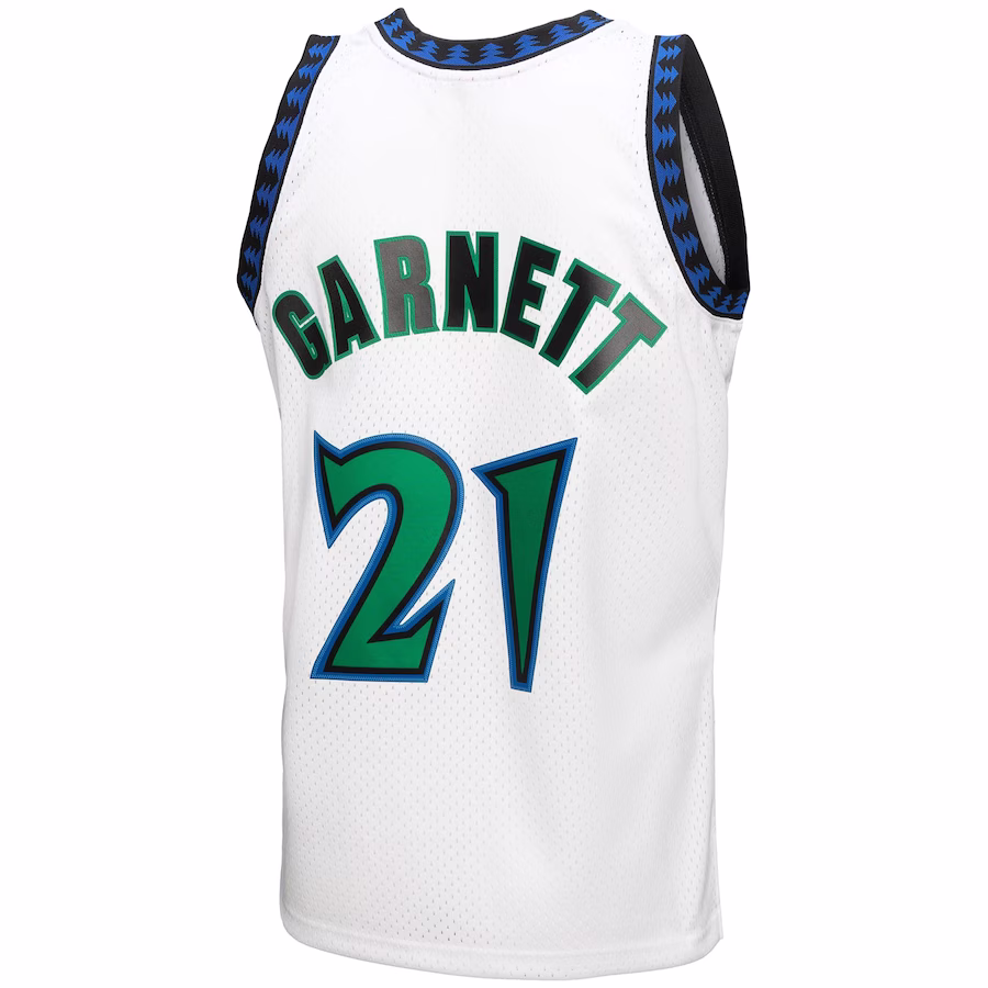 Kevin Garnett Minnesota Timberwolves 1997-98 White Jersey