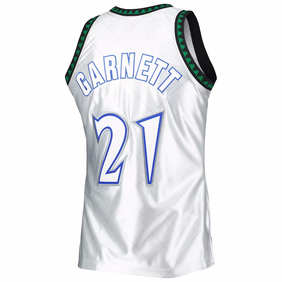 Kevin Garnett Minnesota Timberwolves 1997-98 75th Anniversary Edition White Jersey
