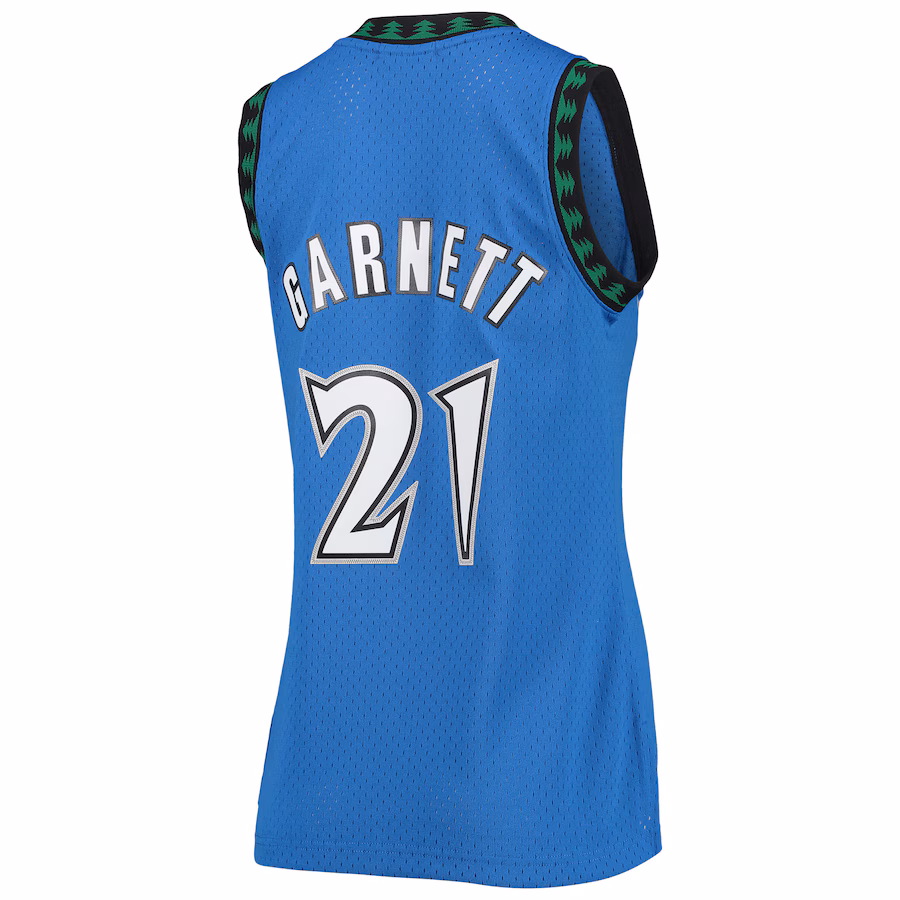 Kevin Garnett, Minnesota Timberwolves, Women's Hardwood Classics, Blue
