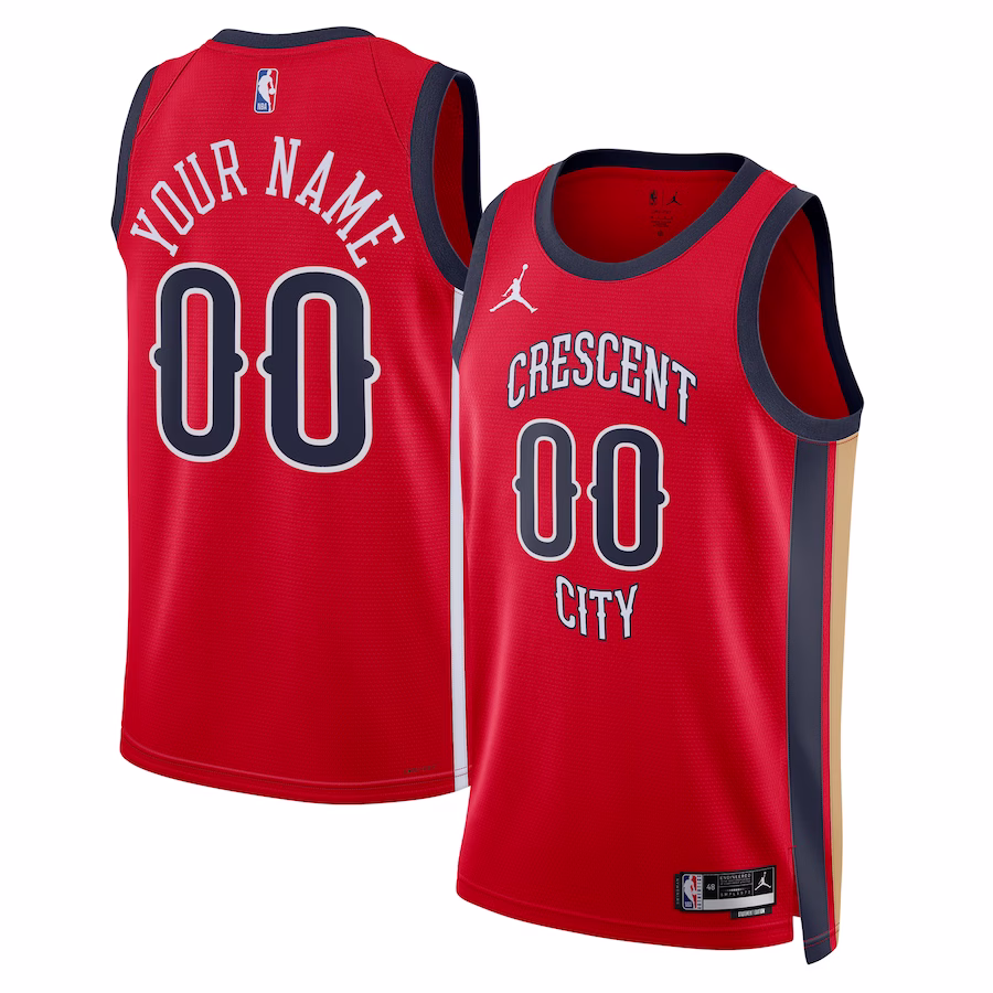 New Orleans Pelicans, Maglia personalizzata, Edizione Statement, Rosso