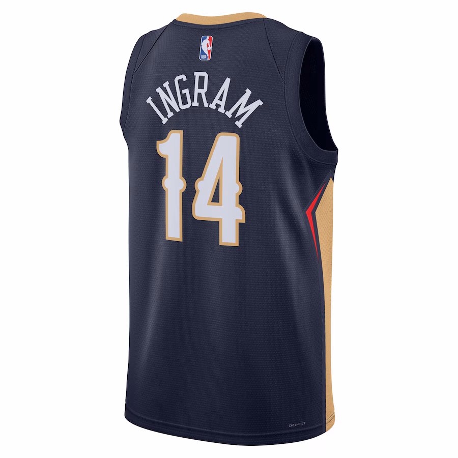Brandon Ingram, New Orleans Pelicans, Icon Edition, Navy Blue