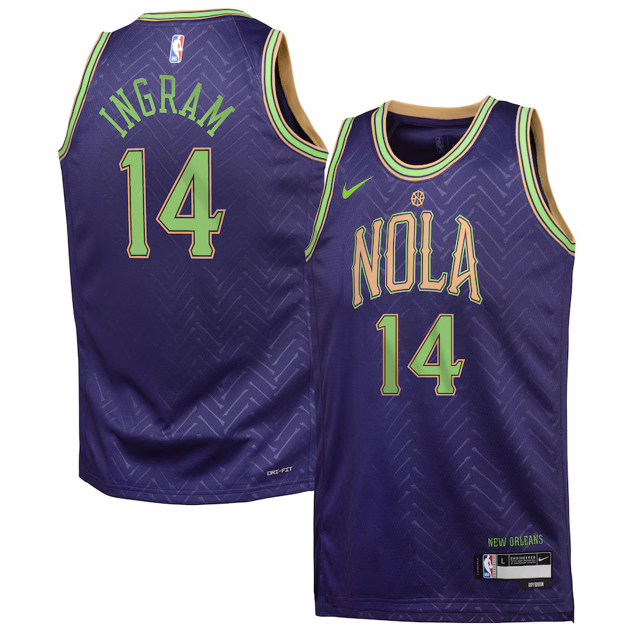 Brandon Ingram, New Orleans Pelicans, 2024/25 City Edition, Purple