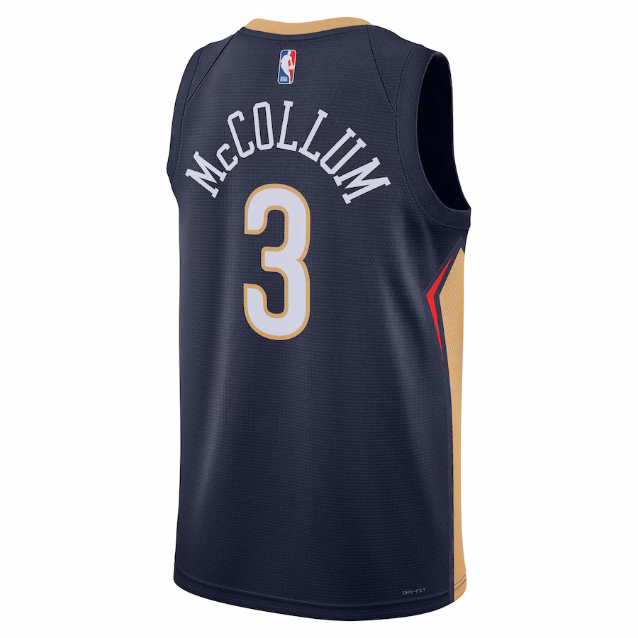 CJ McCollum, New Orleans Pelicans, Icon-Edition, Marineblau