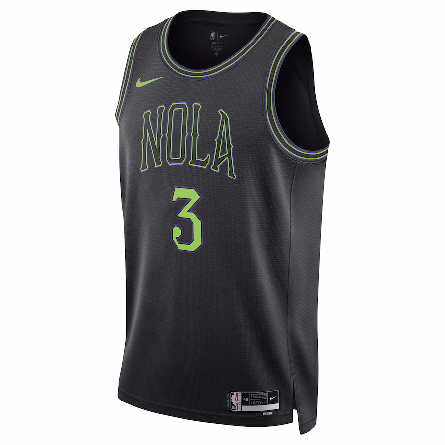 CJ McCollum, New Orleans Pelicans, 2023/24 Season, City Edition, Black