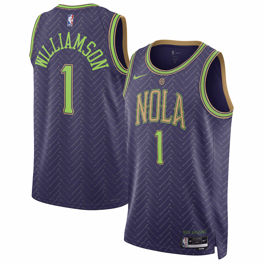 Zion Williamson, New Orleans Pelicans, 2024/25 Season, City Edition, Purple