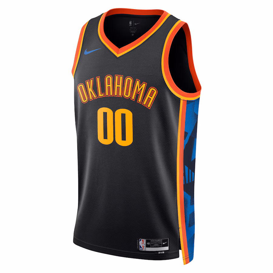 Oklahoma City Thunder 2024/25 Custom City Edition - Schwarz
