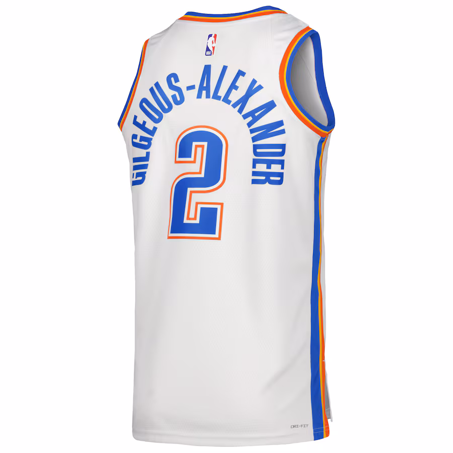 Shai Gilgeous-Alexander Oklahoma City Thunder Association Edition, White