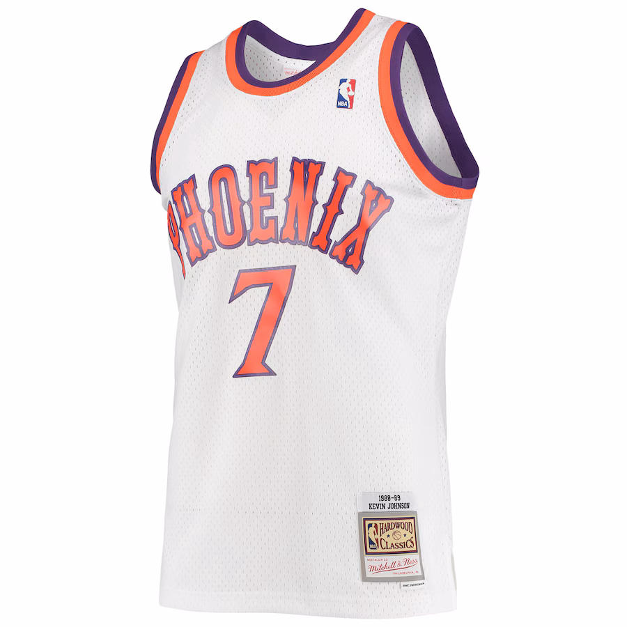 Kevin Johnson Phoenix Suns Mitchell & Ness 1988/89 Classic Swingman Jersey - White