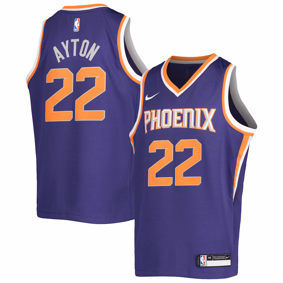 DeAndre Ayton Phoenix Suns Youth Swingman Jersey - Icon Edition - Purple
