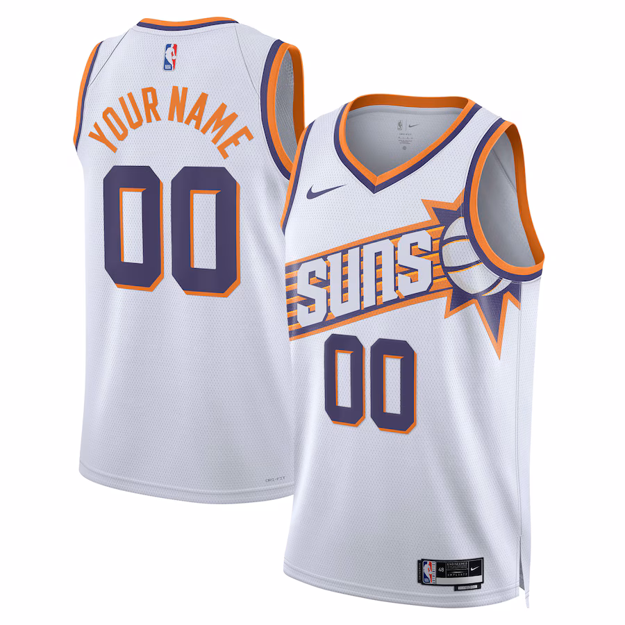 Phoenix Suns Unisex Swingman Custom Jersey - White