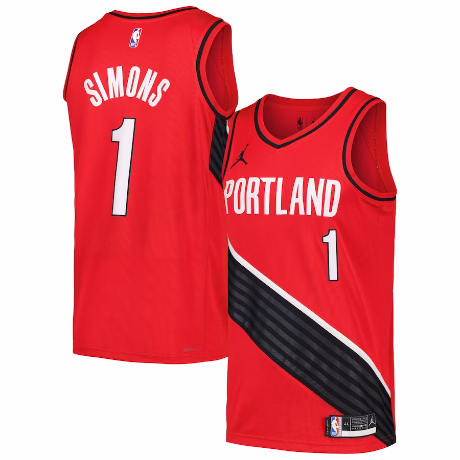 Anfernee Simons, Portland Trail Blazers, Statement-Edition, Rot
