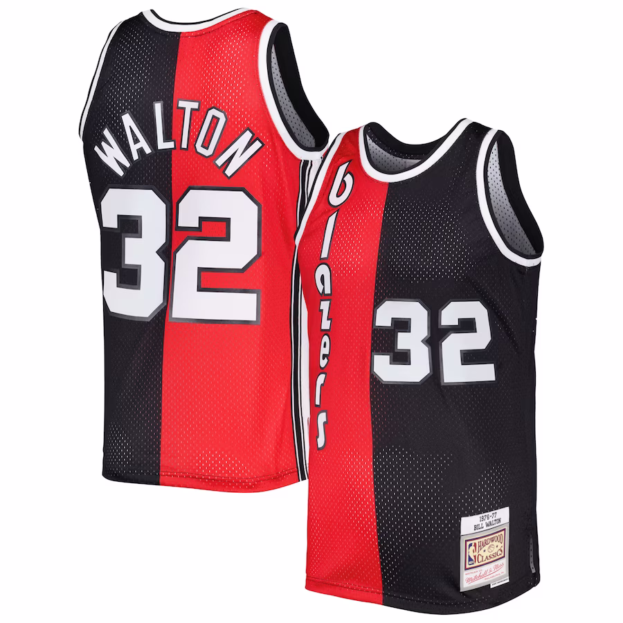Bill Walton, Portland Trail Blazers, Klassik 1976/78, Rot/Schwarz