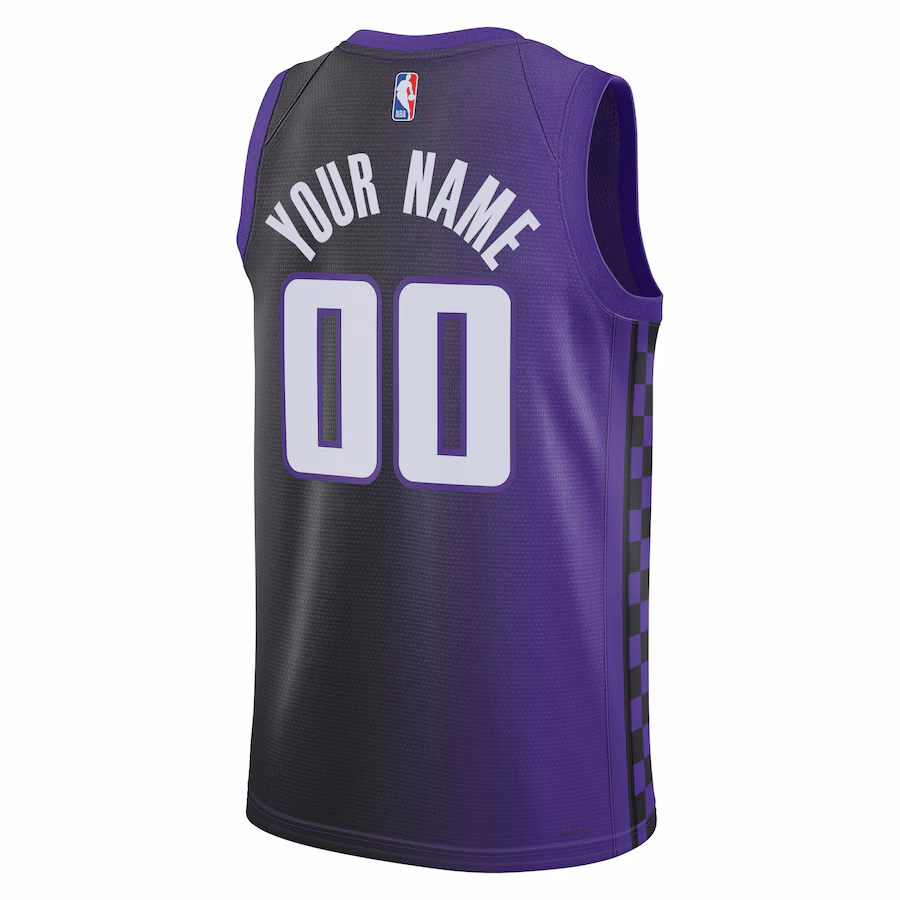 Sacramento Kings Men's and Women's Custom Jerseys, Statement Edition, Purple