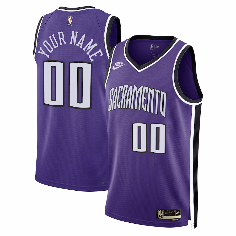 Maglia personalizzata di Sacramento Kings, Edizione Classica, Viola