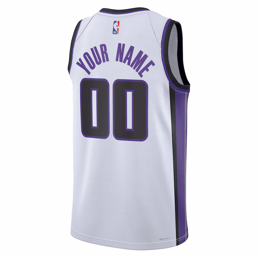 Sacramento Kings Custom Jersey, Association Edition, White