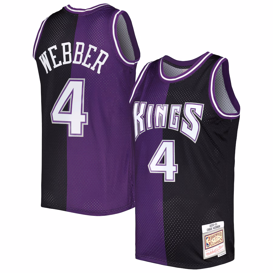 Chris Webber, Sacramento Kings, 2000/01, Purple/Black