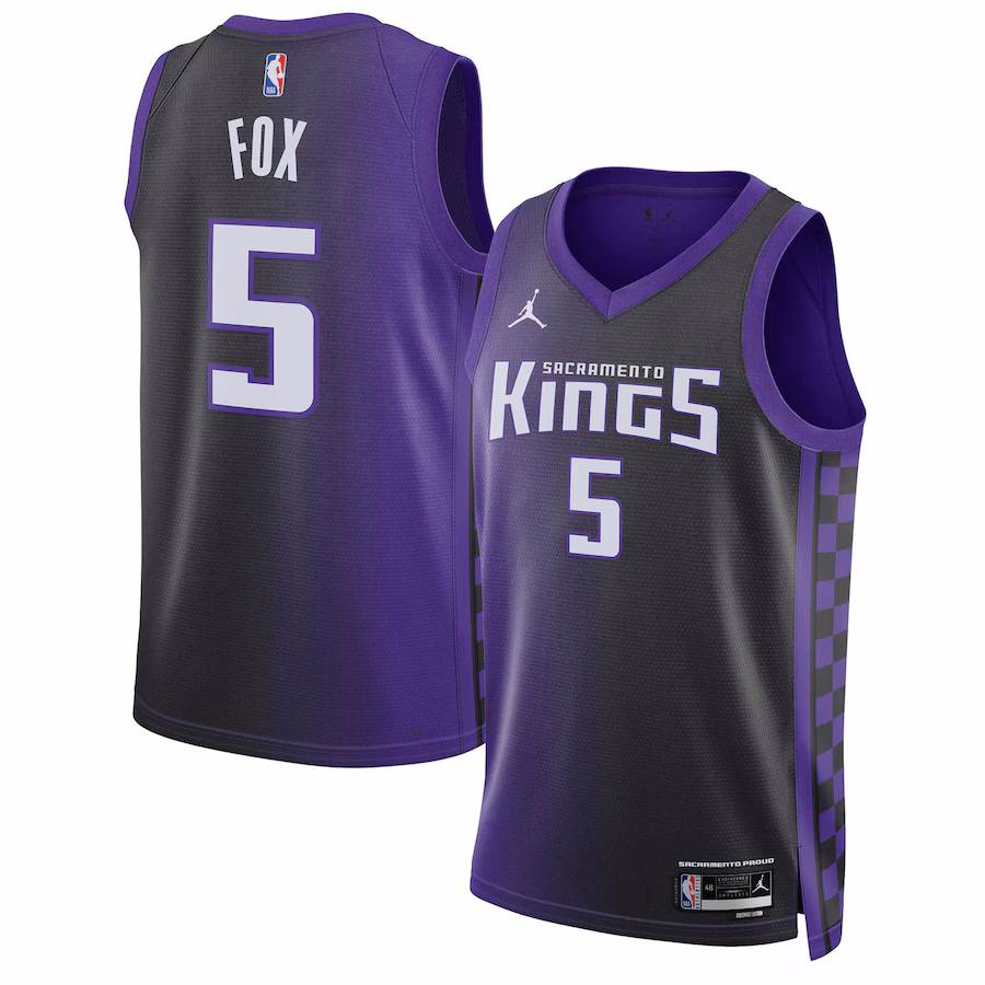 De'Aaron Fox, Sacramento Kings, Statement Edition, Purple