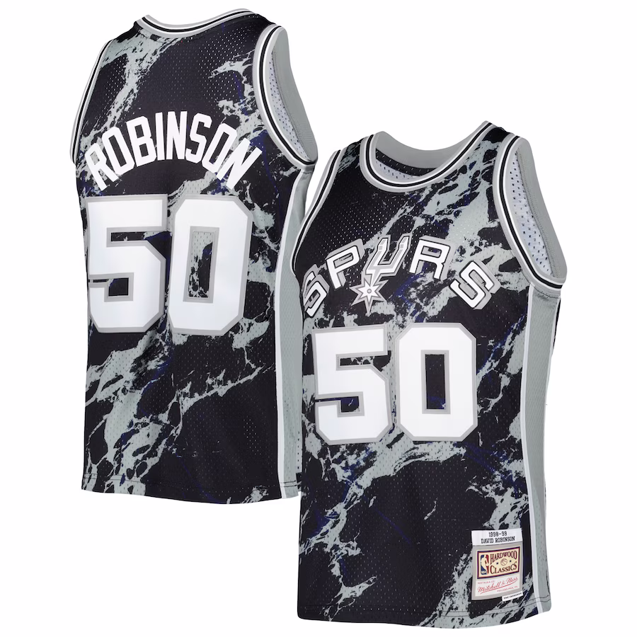 David Robinson, San Antonio Spurs, 1998/99 Klassisches Marmor, Schwarz
