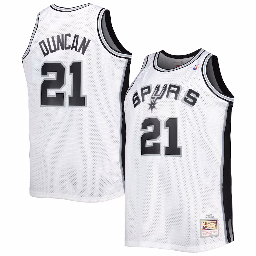 Tim Duncan San Antonio Spurs 1998/99 Retro Trikot