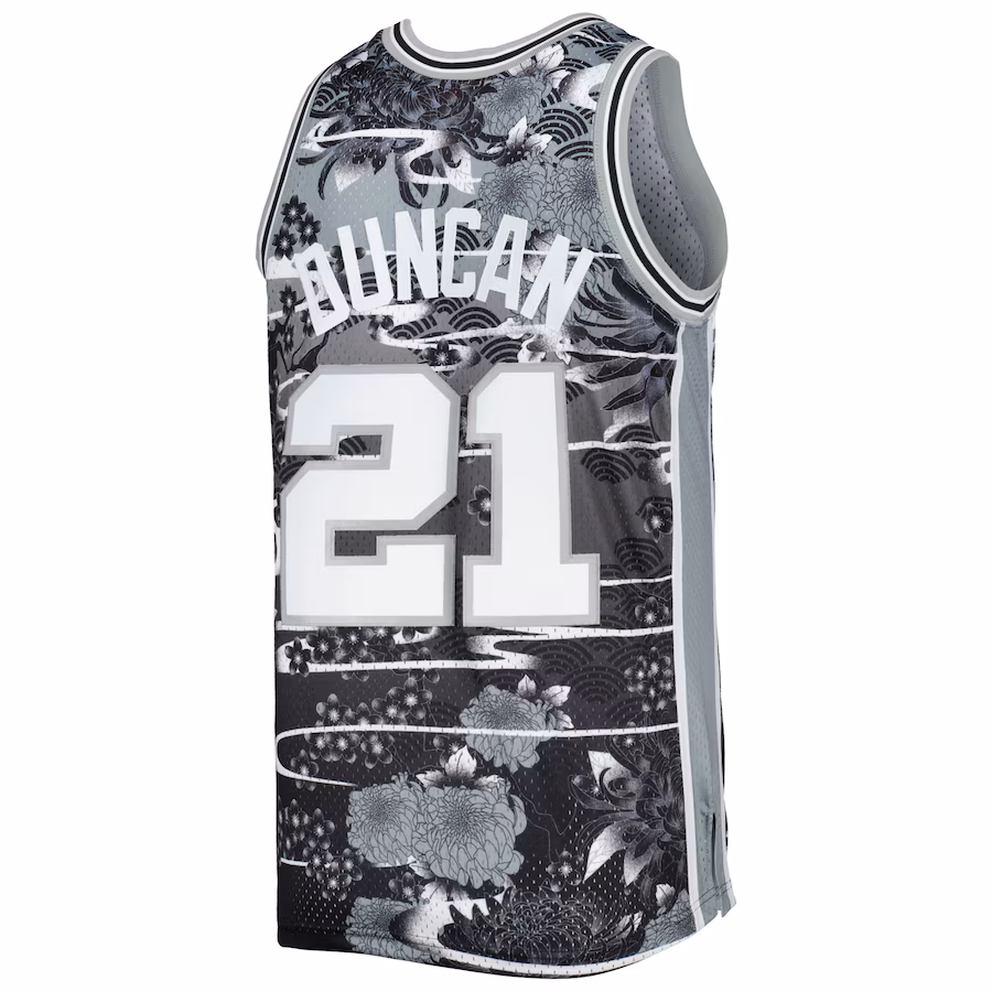 Tim Duncan San Antonio Spurs 1998/99 Lunar New Year Retro Trikot