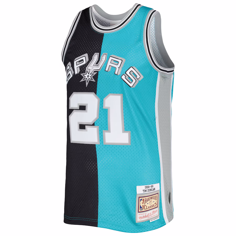 Tim Duncan, San Antonio Spurs, stagione 1998/99, Nero/Ciano