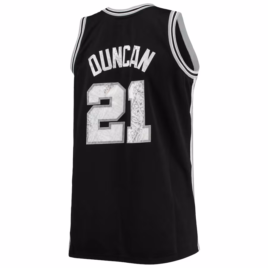 Tim Duncan, San Antonio Spurs, 1998/99, Edizione Diamante del 75° Anniversario della NBA, Nero
