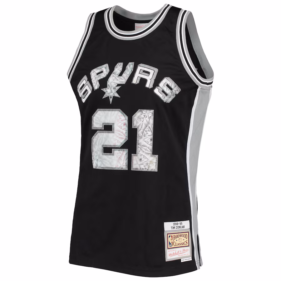 Tim Duncan San Antonio Spurs 1998/99 75th Anniversary Diamond Jersey