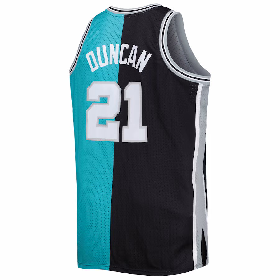 Tim Duncan, San Antonio Spurs, 1998/99, Black/Cyan