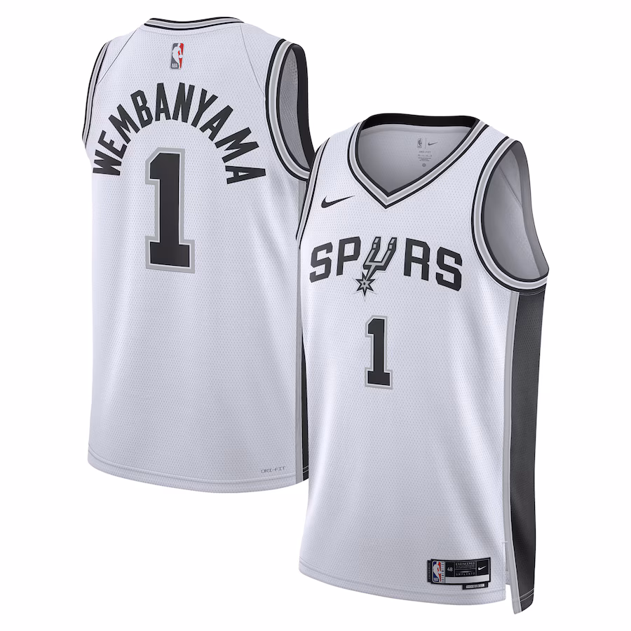 Victor Wembanyama, San Antonio Spurs, Unisex Association Edition, White