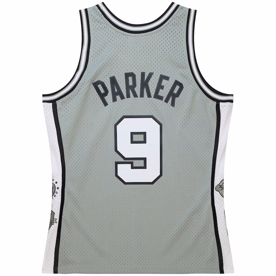 Tony Parker, San Antonio Spurs, Retro della classe 2023 del Hall of Fame unisex, Grigio