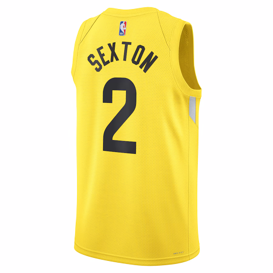 Collin Sexton Utah Jazz Edizione Icon Giallo