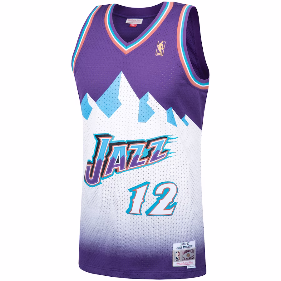 Camiseta de hincha de John Stockton del Utah Jazz, Púrpura