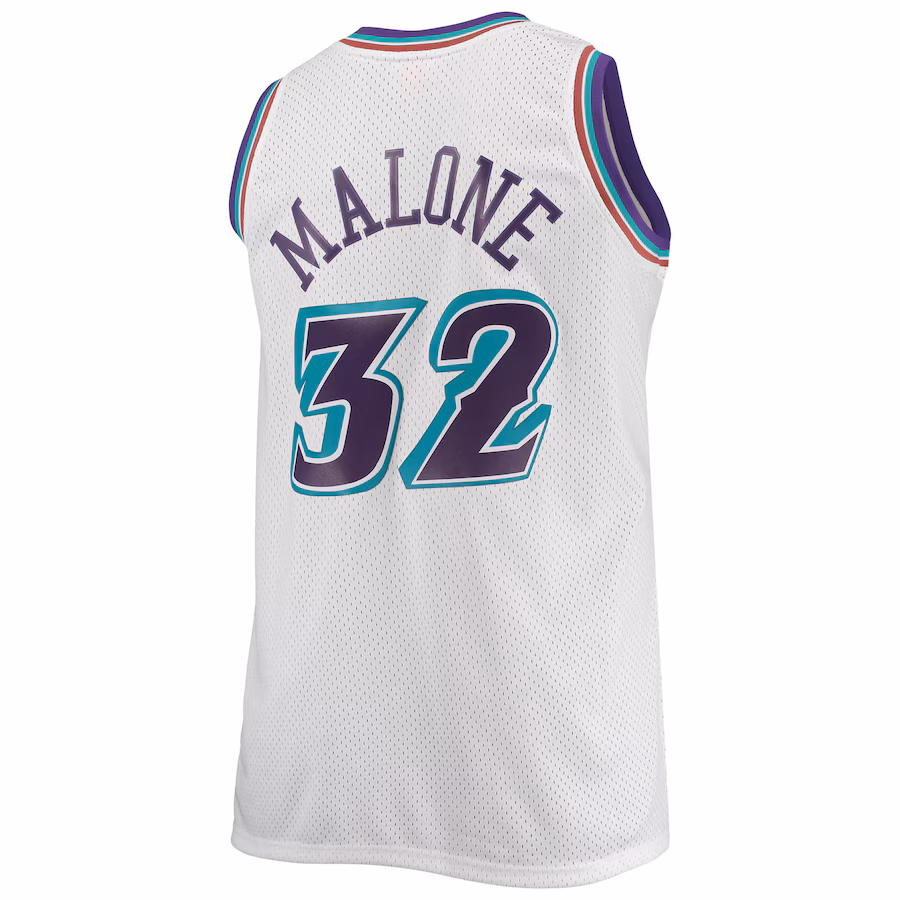 Karl Malone Utah Jazz 1996/98 White