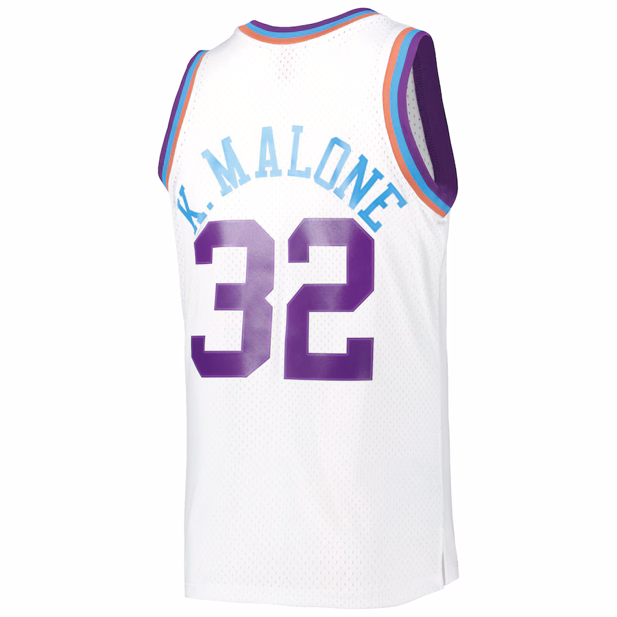 Karl Malone Utah Jazz 1991/92 White