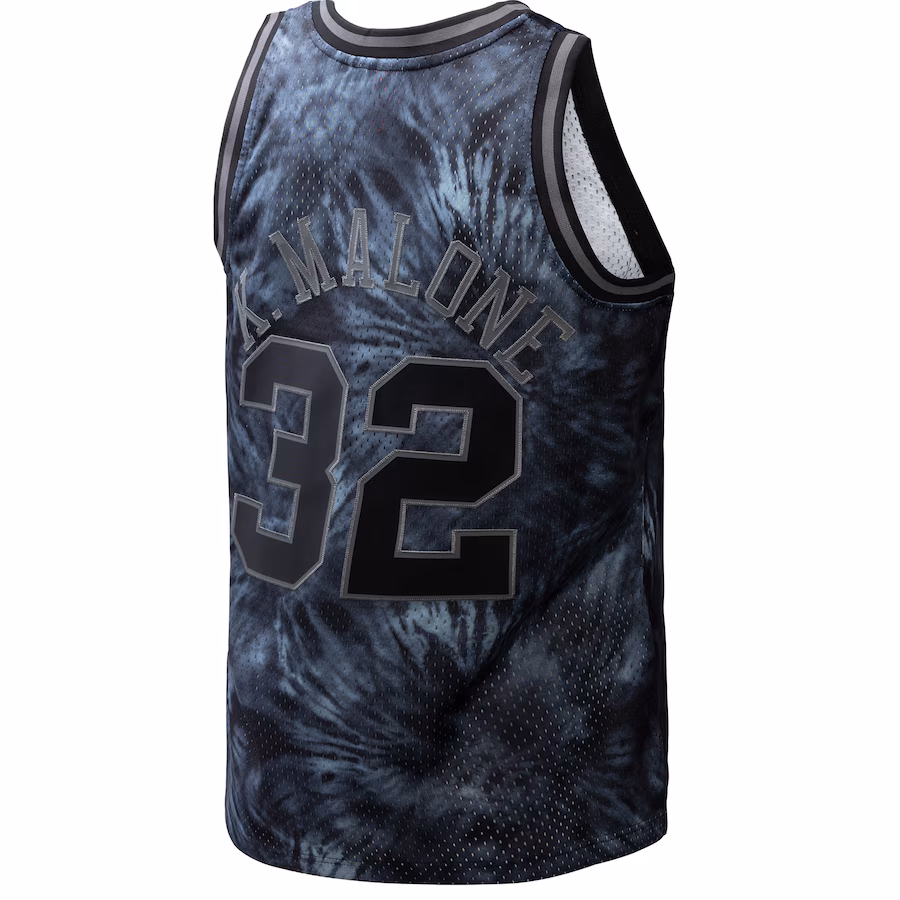 Karl Malone, Utah Jazz, 1991/92 Tie-Dye, Black