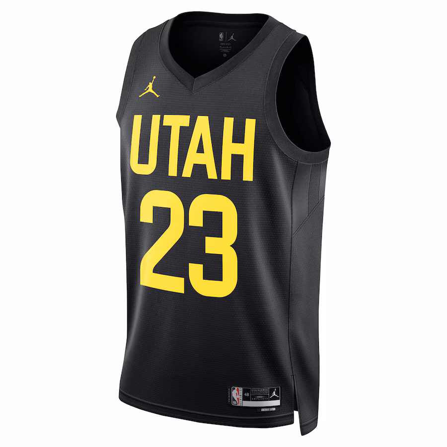 Lauri Markkanen, Utah Jazz, Statement Edition, Black